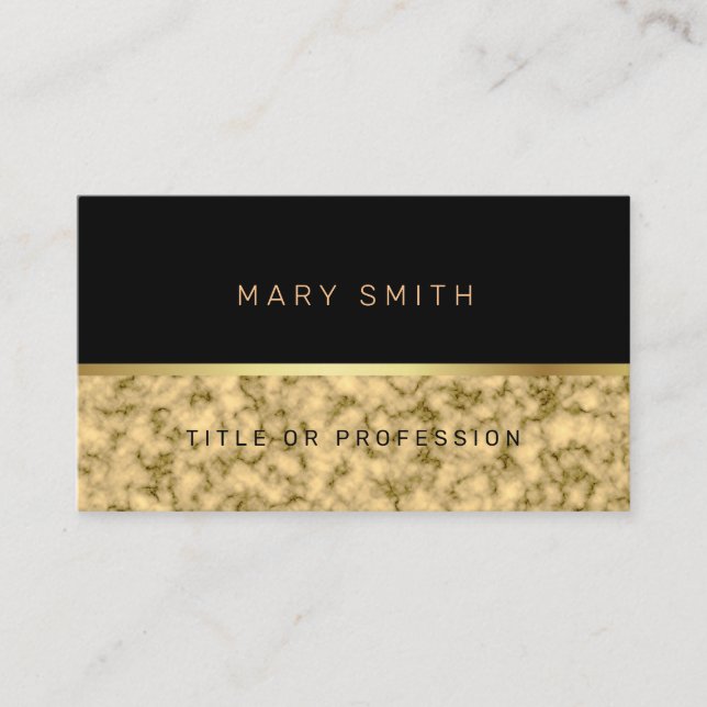 Luxury Elegant Marble Visitkort (Framsida)
