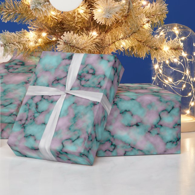 Luxury Elegant Modern Marble Presentpapper (Helgdagar)