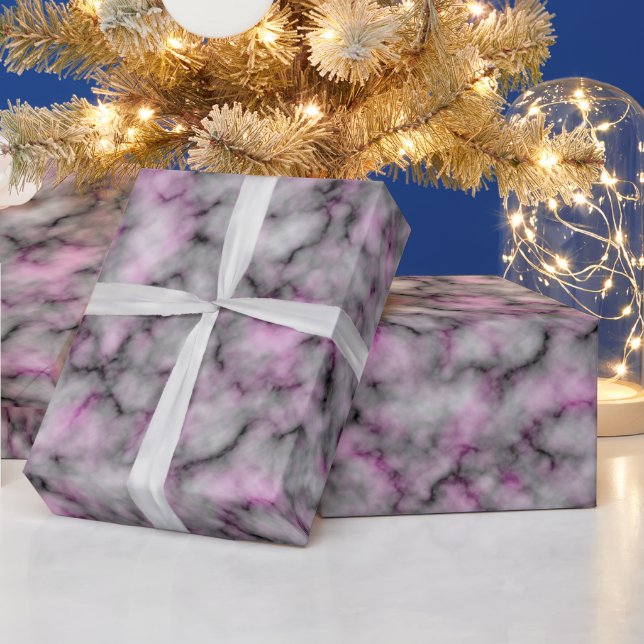 Luxury Elegant Modern Marble Presentpapper (Helgdagar)