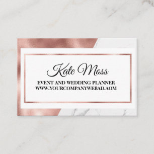 Luxury Elegant Ro Guld Visitkort