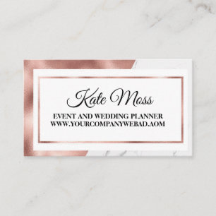 Luxury Elegant Ro Guld Visitkort