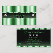 Luxury Emerald Grönt Black Gnistra Jewels Monogram
