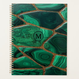 Luxury Emerald Malachite Green Marble Abstract