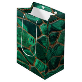 Luxury Emerald Malachite Green Marble Abstract