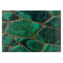 Luxury Emerald Malachite Green Marble Abstract