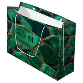 Luxury Emerald Malachite Green Marble Abstract