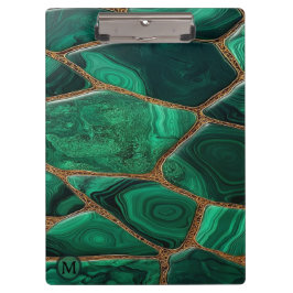 Luxury Emerald Malachite Green Marble Abstract