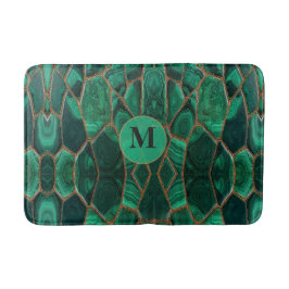 Luxury Emerald Malachite Green Marble Abstract Badrumsmatta
