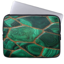 Luxury Emerald Malachite Green Marble Abstract
