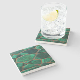 Luxury Emerald Malachite Green Marble Abstract Stenunderlägg