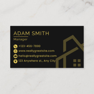 Luxury Estates & Property Consultant business card Visitkort