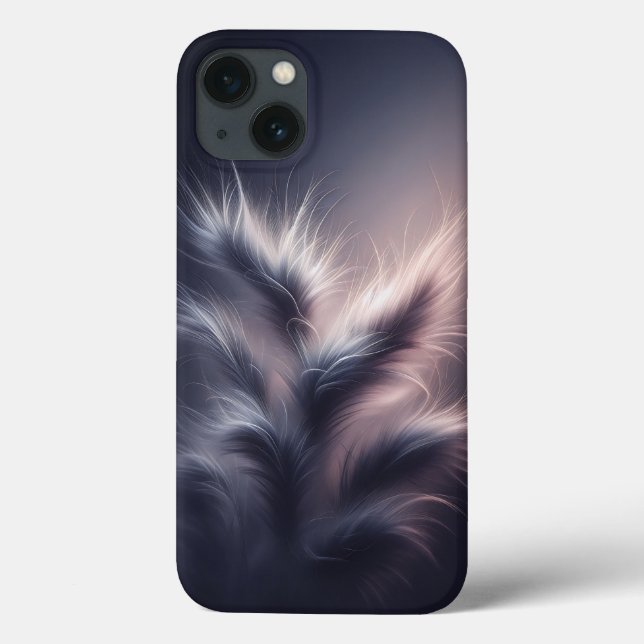 Luxury Ethereal Feather Phone Case - Glowing Soft  (Baksida)