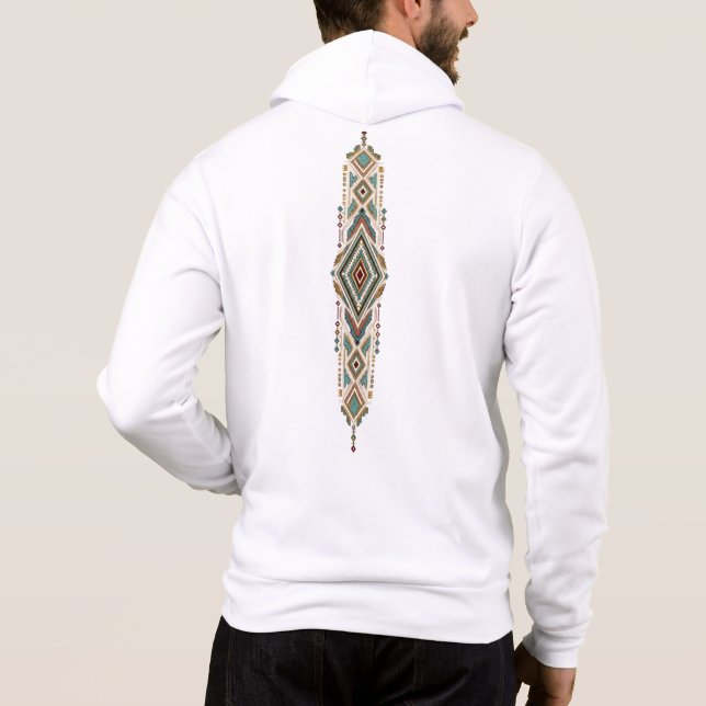 Luxury Ethnic Geometric Pattern T Shirt (Baksida)