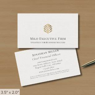 Luxury Executive Linen Visitkort