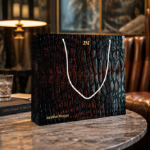 Luxury Executive Monogram Premium Leather