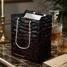 Luxury Executive Monogram Premium Leather