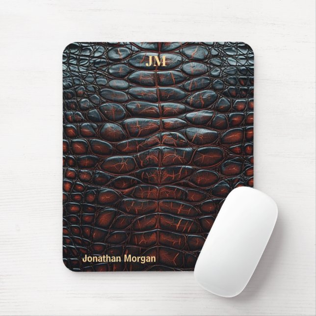 Luxury Executive Monogram Premium Leather  Musmatta (Med mus)