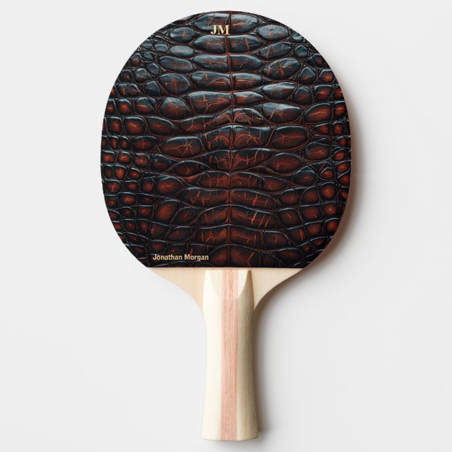 Luxury Executive Monogram Premium Leather  Pingisracket (Framsidan)