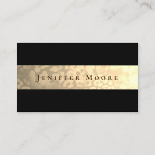 Luxury Faux Guld Leopard Struktur Rand Visitkort