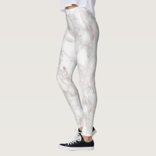 Luxury Faux Ro-Guld Marble Leggings