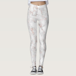 Luxury Faux Ro-Guld Marble Leggings
