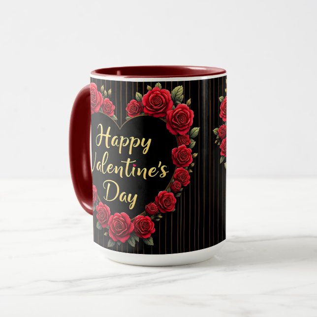 Luxury Floral Beautiful Love Trendy Collection Mugg (Framsida vänster)