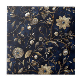 Luxury Floral Kakelplatta