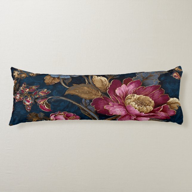 Luxury Floral Vintage Royal  Kroppskudde (Framsidan)