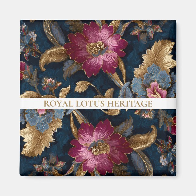 Luxury Floral Vintage Royal Magnet (Framsidan)