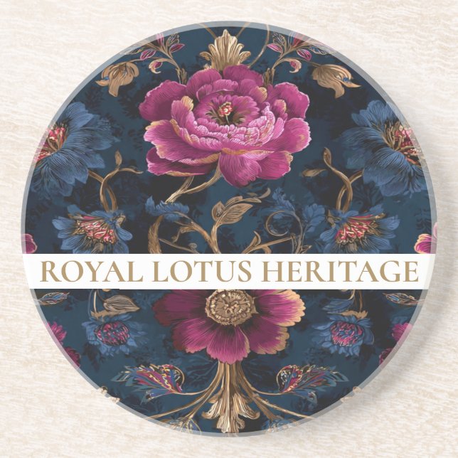 Luxury Floral Vintage Royal Underlägg (Framsidan)