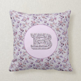 Luxury Flowers Monogram B Kudde