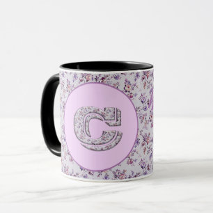 Luxury Flowers Monogram C Mugg