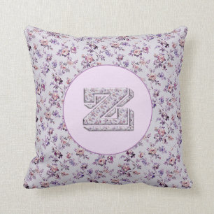 Luxury Flowers Monogram Z Kudde
