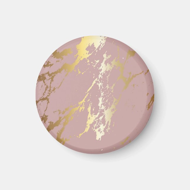 Luxury Fluid Art: Marble-Bläck Fusion Magnet (Framsidan)