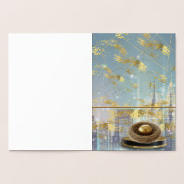  Luxury Foil Easter Invitation Card Folierat Kort