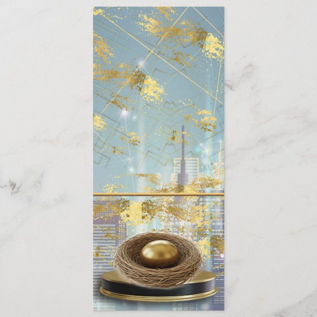  Luxury Foil Easter Menu Card Meny (Framsida)