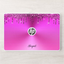 Luxury Fuchsia Dripping Glitter Personlig