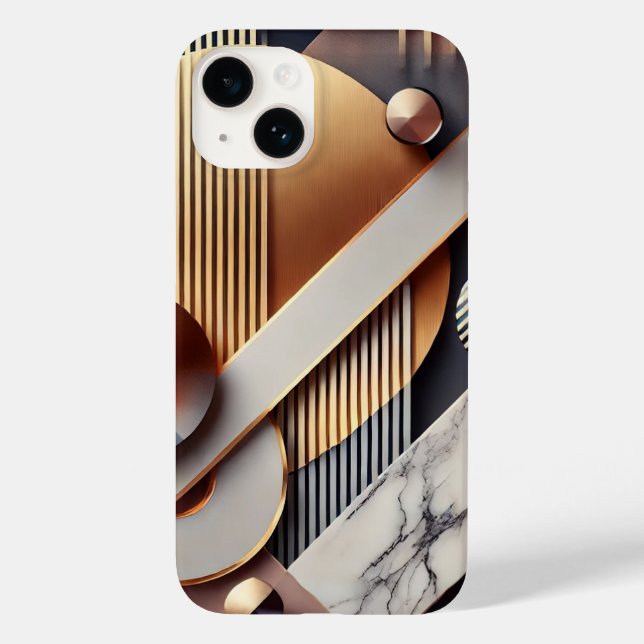 Luxury Geometric Marble Phone Case (Baksida)