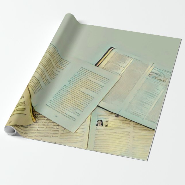 Luxury gifts for book lovers presentpapper (Utrullad)