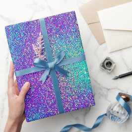 Luxury Glam Girl Lila Turcos Shimmer Glitter Presentpapper