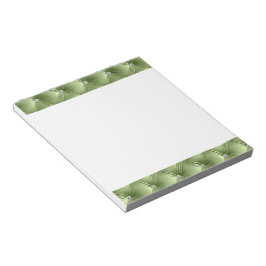 Luxury Glam Girly Sage Grönt Faux Velvet Anteckningsblock