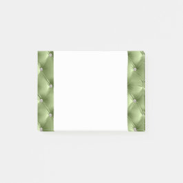 Luxury Glam Soft Sage Grönt Faux Velvet Post-it Block
