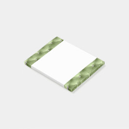 Luxury Glam Soft Sage Grönt Faux Velvet Post-it Block