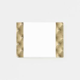 Luxury Glam Soft Warm Guld Faux Velvet Post-it Block