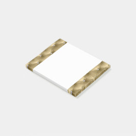 Luxury Glam Soft Warm Guld Faux Velvet Post-it Block