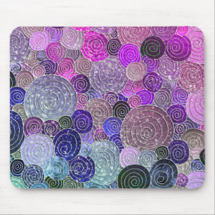 Luxury Glitter Dots and Circles - Colorful lila Musmatta