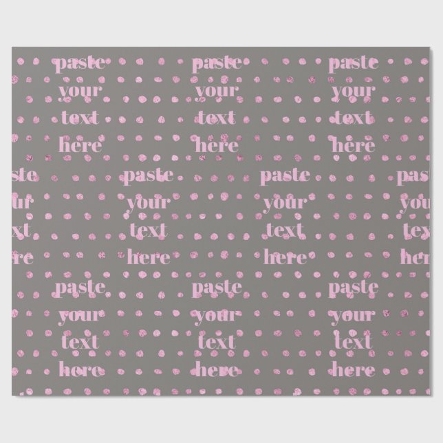 Luxury glitter dots presentpapper (Platt)
