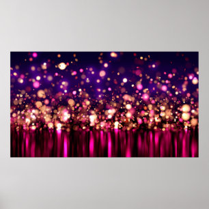 Luxury glitter med glöd. poster