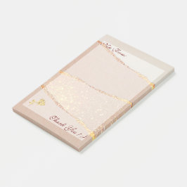 Luxury Glitter Ro Guld Post-it Block