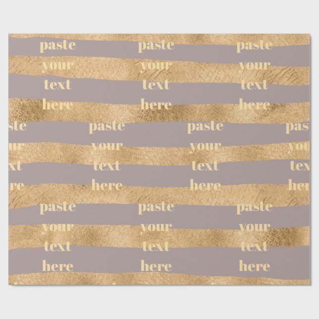 Luxury glitter stripes presentpapper (Platt)